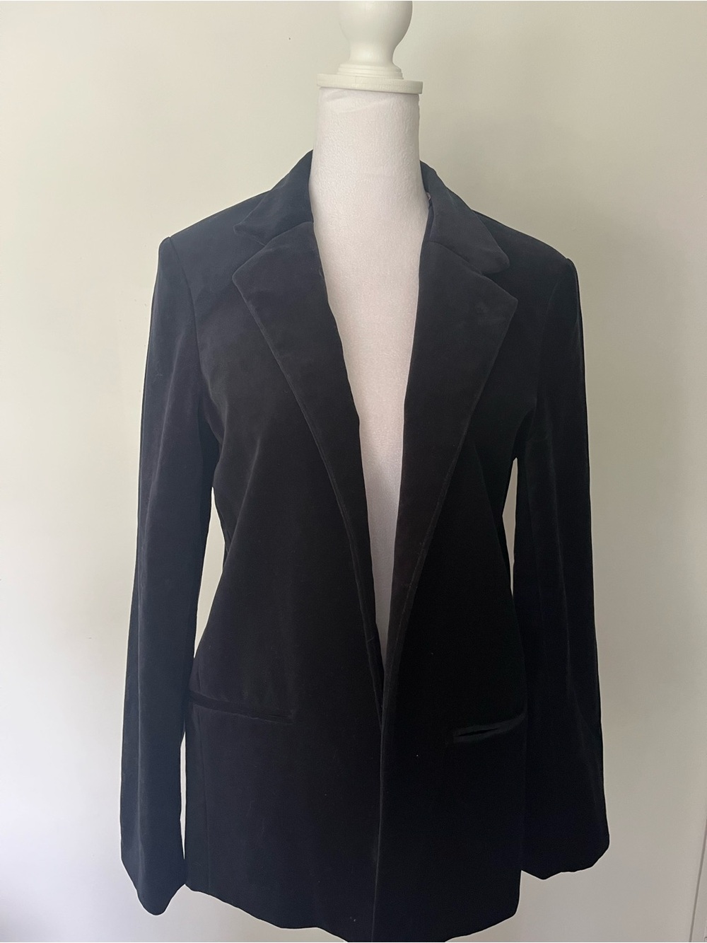 Zadig & Voltaire Black Velour Tailored Blazer